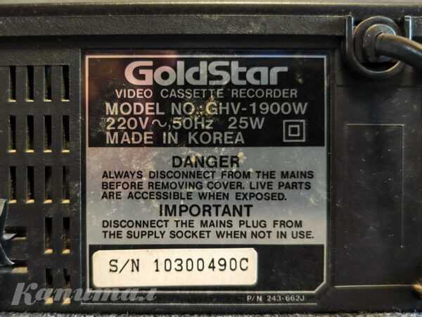Видеомагнитофон GoldStar GHV-1900W
